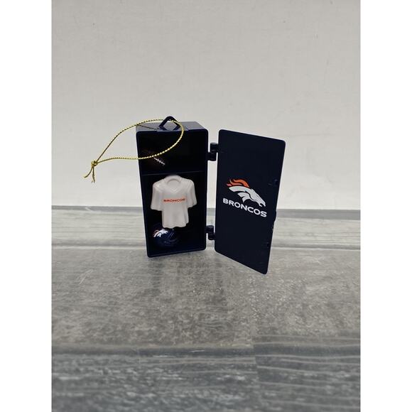 Denver Broncos Football Team Locker Christmas Ornament • Door Opens [113] - Picture 2 of 10